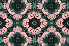 mamdax_persian_pattern_radial_baby_pink_and_dark_green_geometri_8642bebd-05de-479e-b326-14916ec63f28