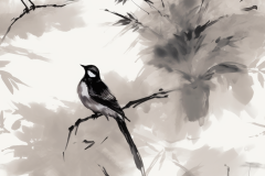 ReddyRubel_Japanese_painting_in_Sumi-E_style_of_black_bird_fc7444f2-473f-46fb-a184-51752ad500a1