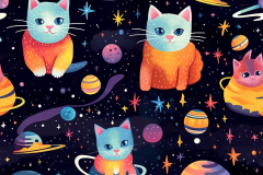 jennibear444_watercolor_style_vibrant_colors_cats_in_space_87a30aee-7792-455d-8407-d45cb6bf00cc