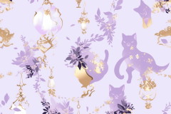 mjoy79_seamless_pattern_lavender_and_gold_chinoiserie_fancy_cat_35de5688-734d-48f4-bbbf-e811756cc1ba