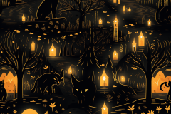 silcare_halloween_pattern_showing_dark_night_with_witches_and_c_a68e8949-6cab-4d9a-bf45-2be0f40c43a4