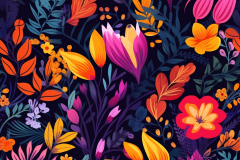 Napster_A_seamless_pattern_featuring_colorful_flowers_and_folia_4dfa1af9-a975-43ba-9033-e9c9864b9525