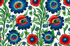 SnackyChunk_bohemian_folk_art_design_blue_and_green_poppy_flowe_56275e03-539b-4cb5-843f-d63beca7c8c2
