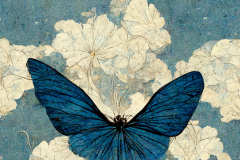 Han_one_blue_butterfly_fly_in_the_sky_William_Morris_style_923ea61e-7f19-46a1-ae1f-67450b127ec5