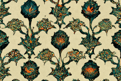 Schnee2378_flower_and_leaves_arabesque_in_the_style_of_william__11c973be-e68c-4d70-9019-2d259320e4c5