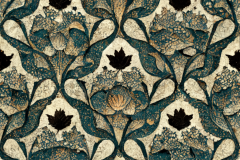 Schnee2378_flower_and_leaves_arabesque_in_the_style_of_william__d4072de6-981b-479d-9e7b-f41092527ab5
